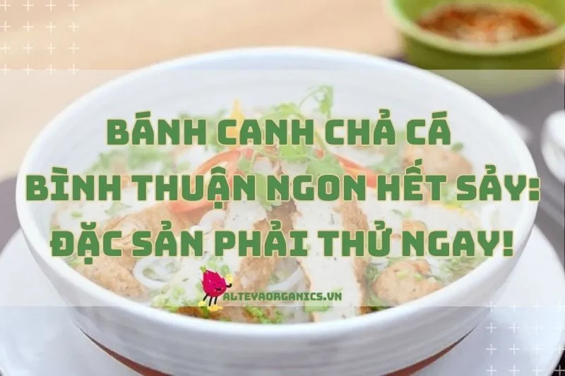 Bánh canh chả cá Bình Thuận ngon hết sảy: Đặc sản phải thử ngay!